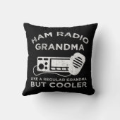 Hamラジオおばあちゃんが普通のおばあちゃんのようにクール クッション (裏面)