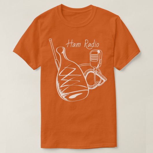 HamラジオおもしろいアマチュアRadio Gift Tシャツ (デザイン正面)