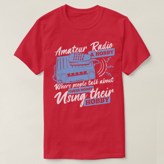 HamラジオおもしろいオペレーターAmateur Hams Gift Tシャツ (デザイン正面)