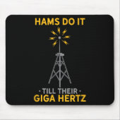 Hamラジオおもしろい引用文アマチュアのオペレータ愛好家 マウスパッド (正面)