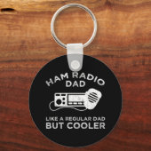 Hamラジオパパ – 通常のパパのように キーホルダー (正面)