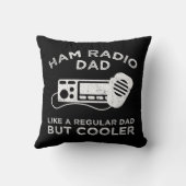 Hamラジオパパ – 通常のパパのように クッション (裏面)