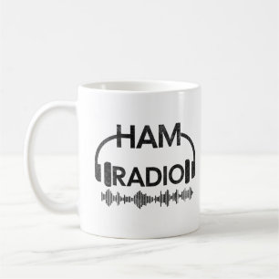 Hamラジオ動揺してアマチュア・ラジオ愛好家 コーヒーマグカップ