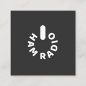 HAMラジオ搭載 スクエア名刺 (正面)