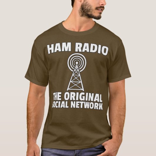 Hamラジオ贈り物アマチュア無線プレミアム Tシャツ (正面)