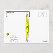 Hamラジオ通りQSLカーカスタマイズド! ポストカード (裏面)