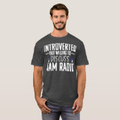 Hamラジオ通信士アマチュア無線インターおもしろいバート Tシャツ (正面フル)