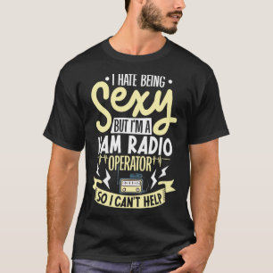 hamラジオ通信業者アマチュア無線morseコード tシャツ