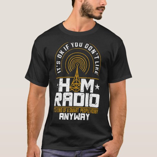 Hamラジオ運営者無線アマチュアMorseホビーコード Tシャツ (正面)