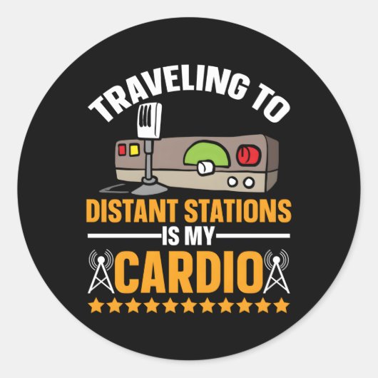 Hamラジオ・アマチュア・ラジオおよびHamラジオのオペレーター ラウンドシール (正面)