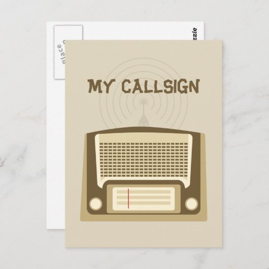 Hamラジオ ポストカード (正面/裏面)