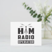 HAM無線アマチュア周波数オペレータアンテナギフト ポストカード (スタンド正面)