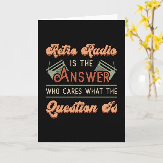 HAM無線オペレータアンテナ周波数アマチュアギフト カード (黄色い花)