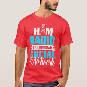 Ham無線ソーシャルネットワーク Tシャツ