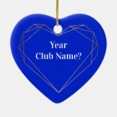 Ham無線ハートコールサインオーナメント セラミックオーナメント (裏面)