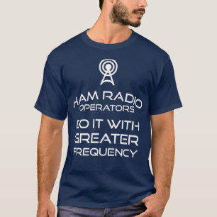 Ham無線事業者が周波数を用いて素晴らし行う Tシャツ