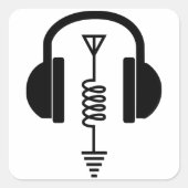 Ham無線事業者 スクエアシール (正面)