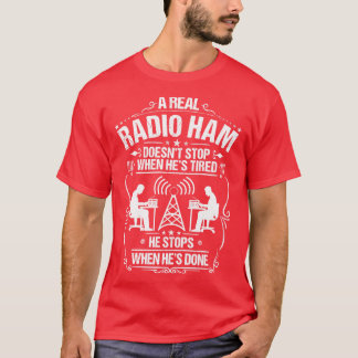 Ham無線操作者アマチュア無線操作者(4) Tシャツ