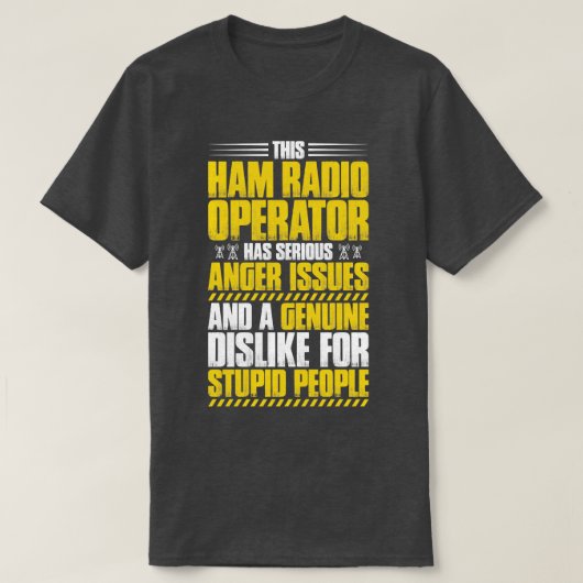 Ham無線操作者アマチュア無線操作者(9) Tシャツ (デザイン正面)