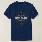 Ham無線認定事業者 Tシャツ (デザイン正面)
