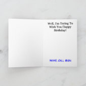 Ham無線誕生日カードリモート島運営者 カード (内部)