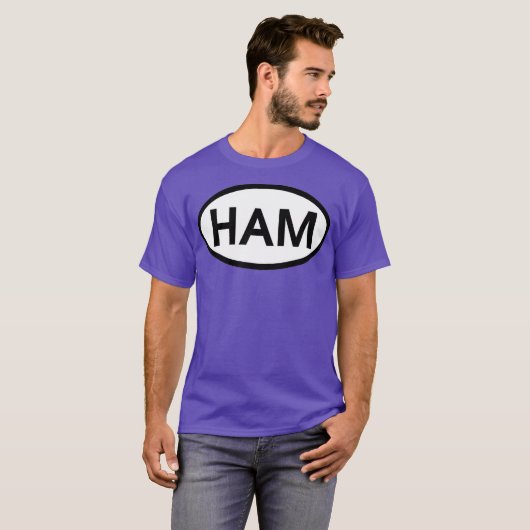 HAM amateur radio Tシャツ (正面フル)