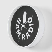 HAM Radioが動力 壁時計 (傾斜)