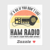Ham Radioが好きもしでなくても大丈夫 シール (シート)