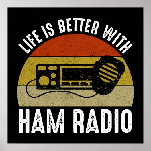 Ham Radioの方が人生の方が良い ポスター (正面)