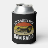 Ham Radioの方が人生の方が良い 缶クーラー (缶正面)