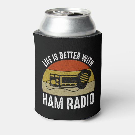 Ham Radioの方が人生の方が良い 缶クーラー (缶裏面)