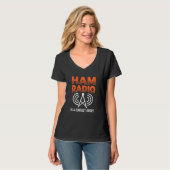 Ham Radioはスポーツ連絡モースのコード運営会社である Tシャツ (正面フル)