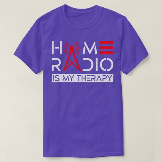 Ham Radioは私のセラピーHam Radio Operator Aである Tシャツ (デザイン正面)