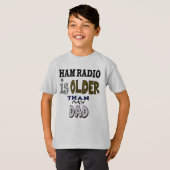 Ham Radioは私のパパTシャツより古い Tシャツ (正面フル)