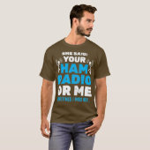 Ham RadioまたはMe Morseコードのオペレータを修復する Tシャツ (正面フル)