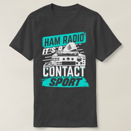 Ham Radioスポーツアマチュア連絡ハムギフト Tシャツ (デザイン正面)