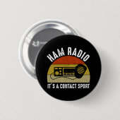 Ham Radio – スポーツ連絡だ 缶バッジ (正面&裏面)