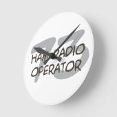 Ham Radio ラウンド壁時計 (傾斜)