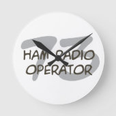 Ham Radio ラウンド壁時計 (正面)