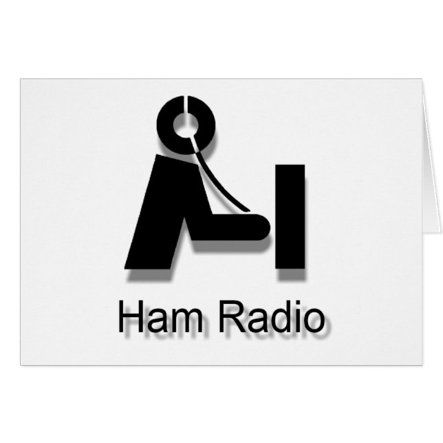 Ham Radio 3-D PlainLogoカー空白のドへカスタマイズ (正面横)