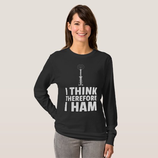 Ham Radio Amateur Radio Tシャツ (正面フル)