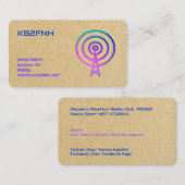 📻 Ham Radio Callsign 名刺 (正面/裏面)