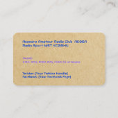 📻 Ham Radio Callsign 名刺 (裏面)