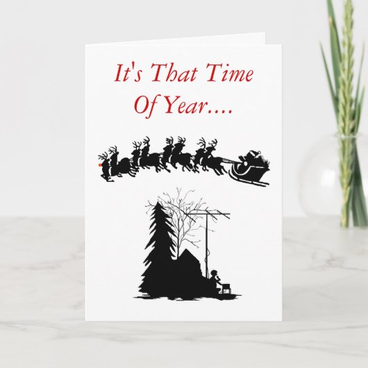 Ham Radio Christmas Card – シルエットVer.1 シーズンカード (正面)