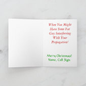 Ham Radio Christmas Card – シルエットVer.1 シーズンカード (内部)