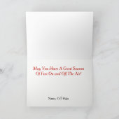 Ham Radio Christmas Tower送信機カード シーズンカード (内部)