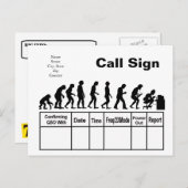 Ham Radio Evolution QSLカードカス   タマイズ! ポストカード (正面/裏面)