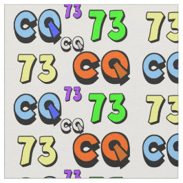 Ham Radio Fabric 73およびCQ ファブリック