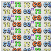 Ham Radio Fabric 73およびCQ ファブリック (見本)