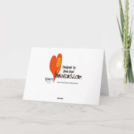 Ham Radio Get Well Card With Empty Desk & Rig カード (裏面)